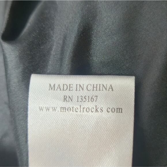 Motel Rocks Sequined Cochlea Mini Skirt Silver Size Medium - Picture 8 of 8